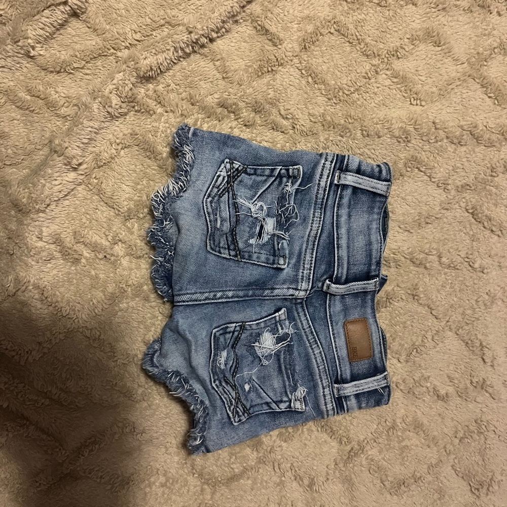 Distressed Denim Shorts